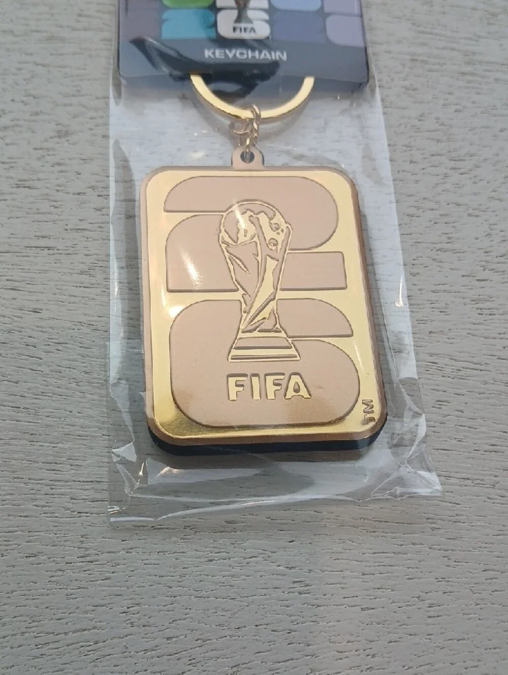 FIFA Gold Metal Keychain color Gold nwt